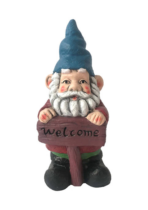 8 Inch Cement Welcome Gnome 