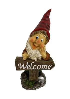 13" Solar Welcome Gnome