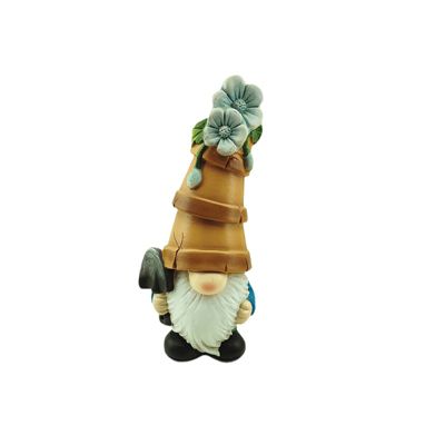 11.8 inch Resin Flower Pot Hat Gnome