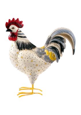 12 in Fancy Rooster Figurine 