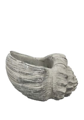  10 Inch Cement Conch Planter