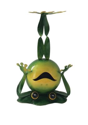 10 in Frog On Head Figurine