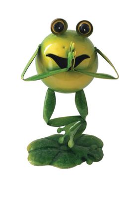 10 in Yoga Frog Figurine