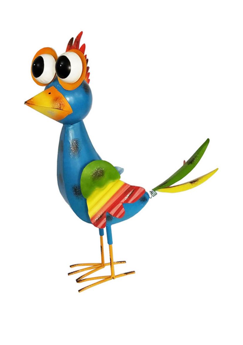 18 in Blue Jungle Bird Figurine