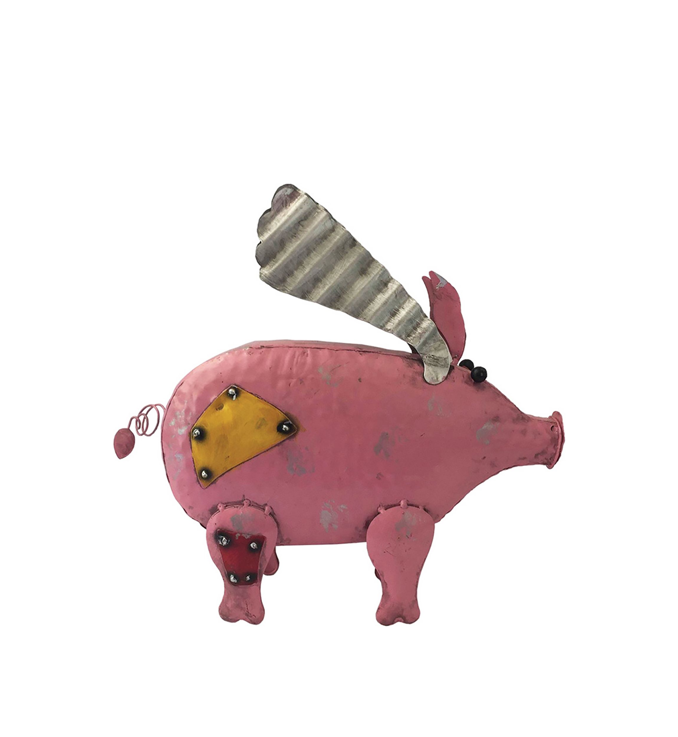 11 in Flying Pig Figurine