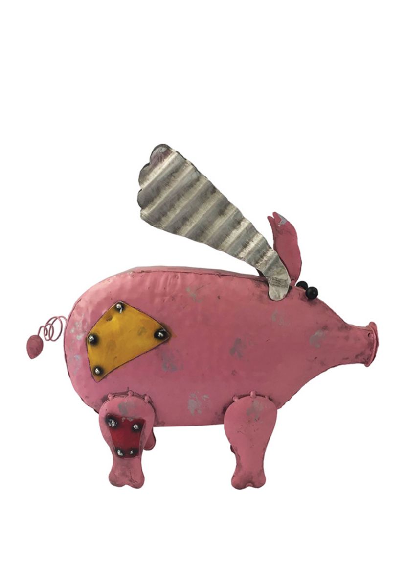 11 in Flying Pig Figurine