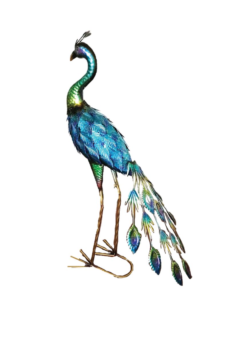 	  31 Inch Iron Peacock 