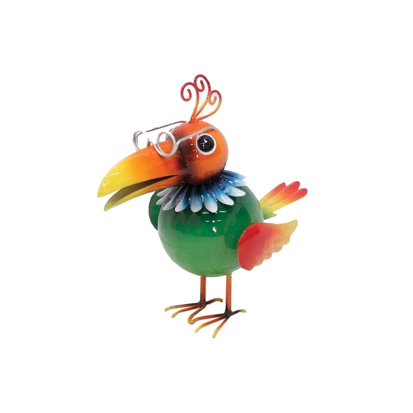 9.5 inch Iron Green Porch Bird