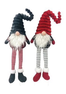 Santa's Workshop Inc Xmas Gnomes Set of 2, 14 in