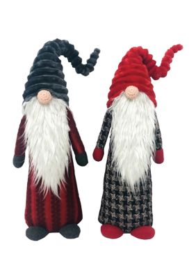 Tall Xmas Gnomes Set of 2