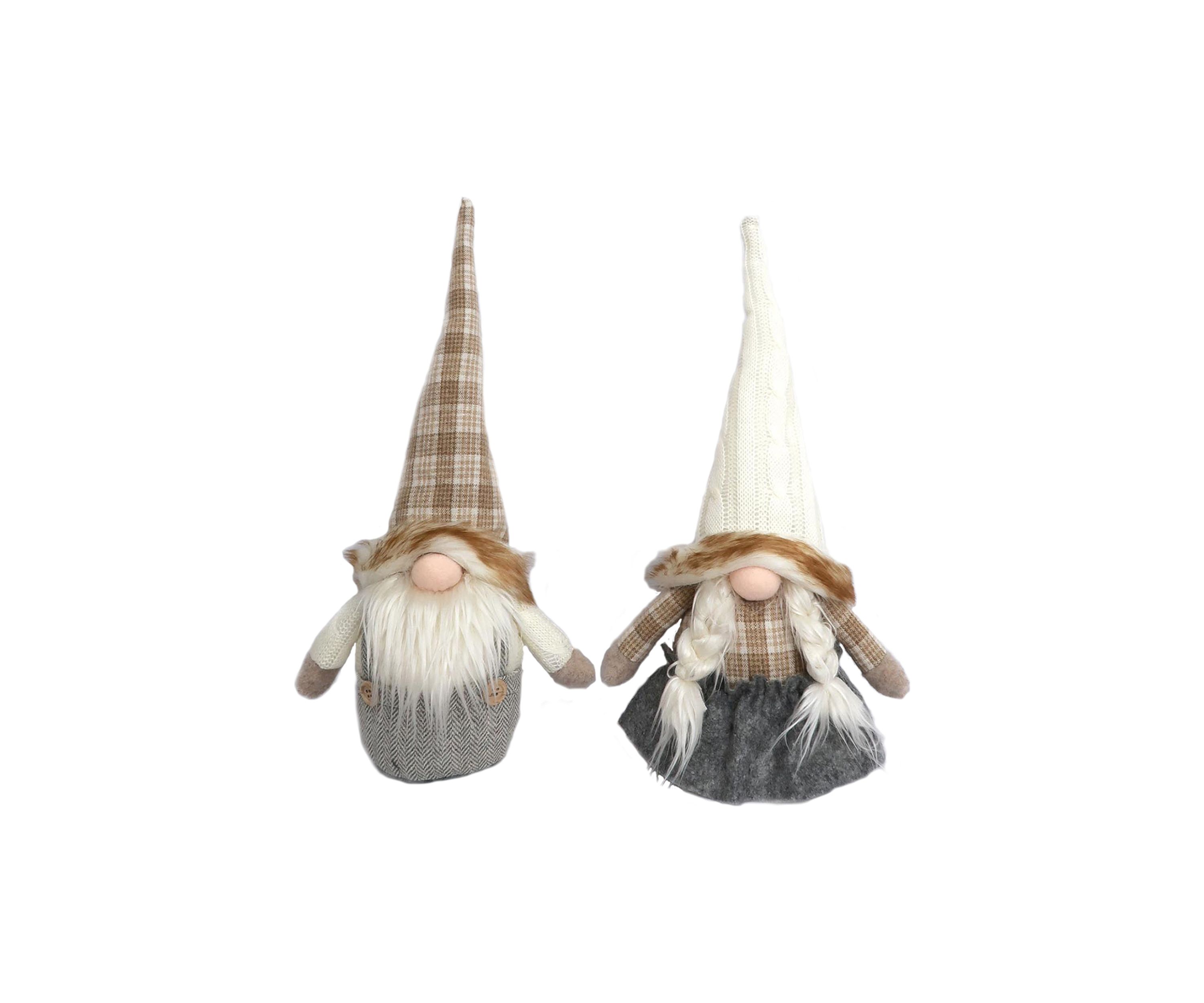 10 Inch Country Gnomes, 2 Assorted