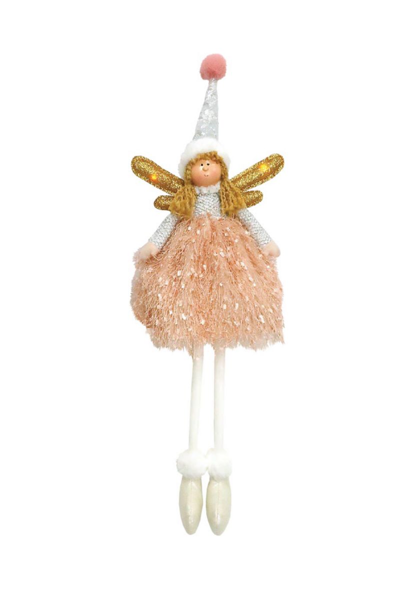 18 Inch Seated Pink Whimsy Angel