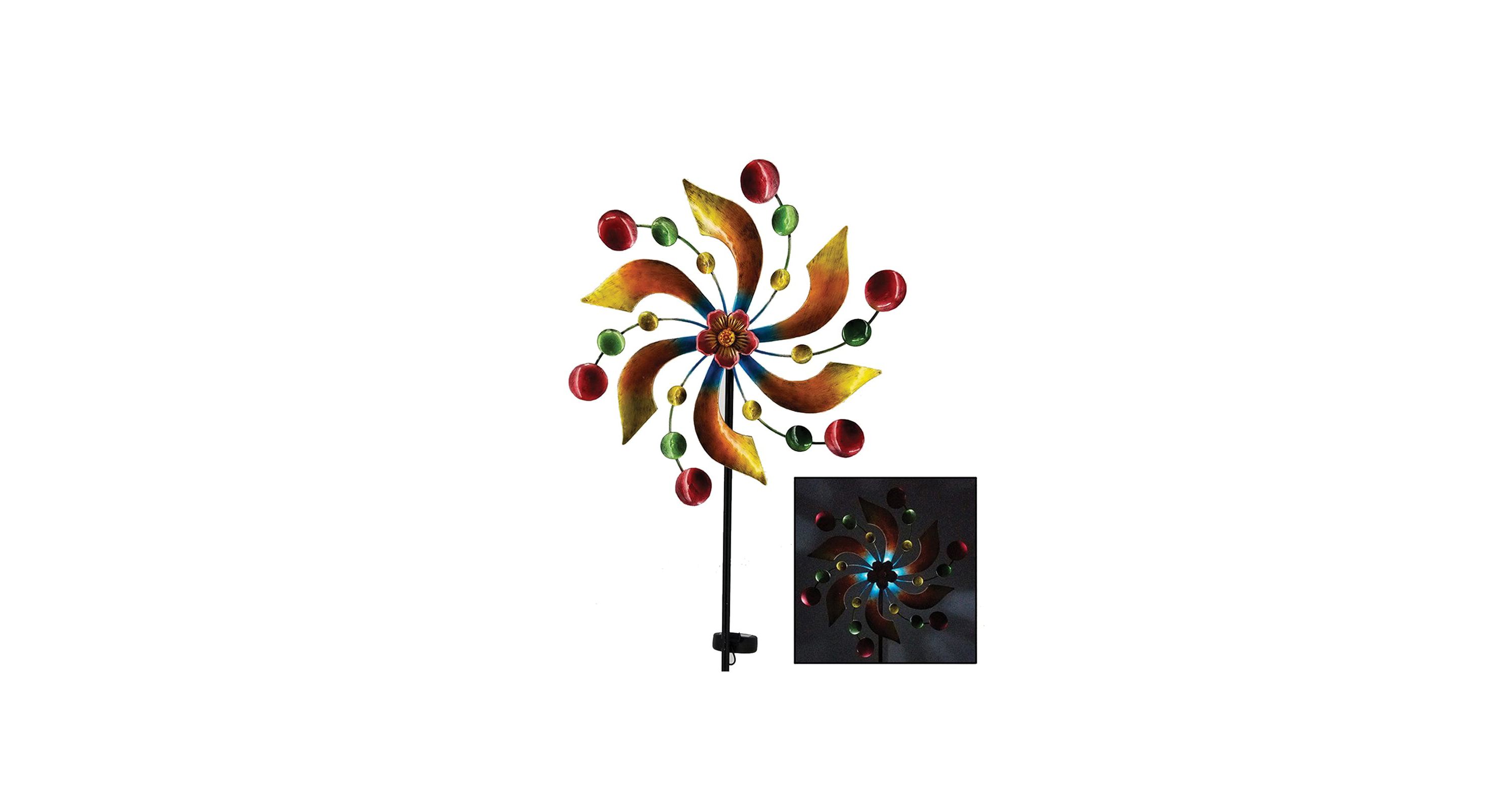 32 inch Solar Pinwheel Spinner