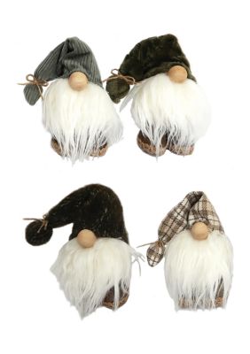 6 Inch Assorted Gnomes - Set of 4 