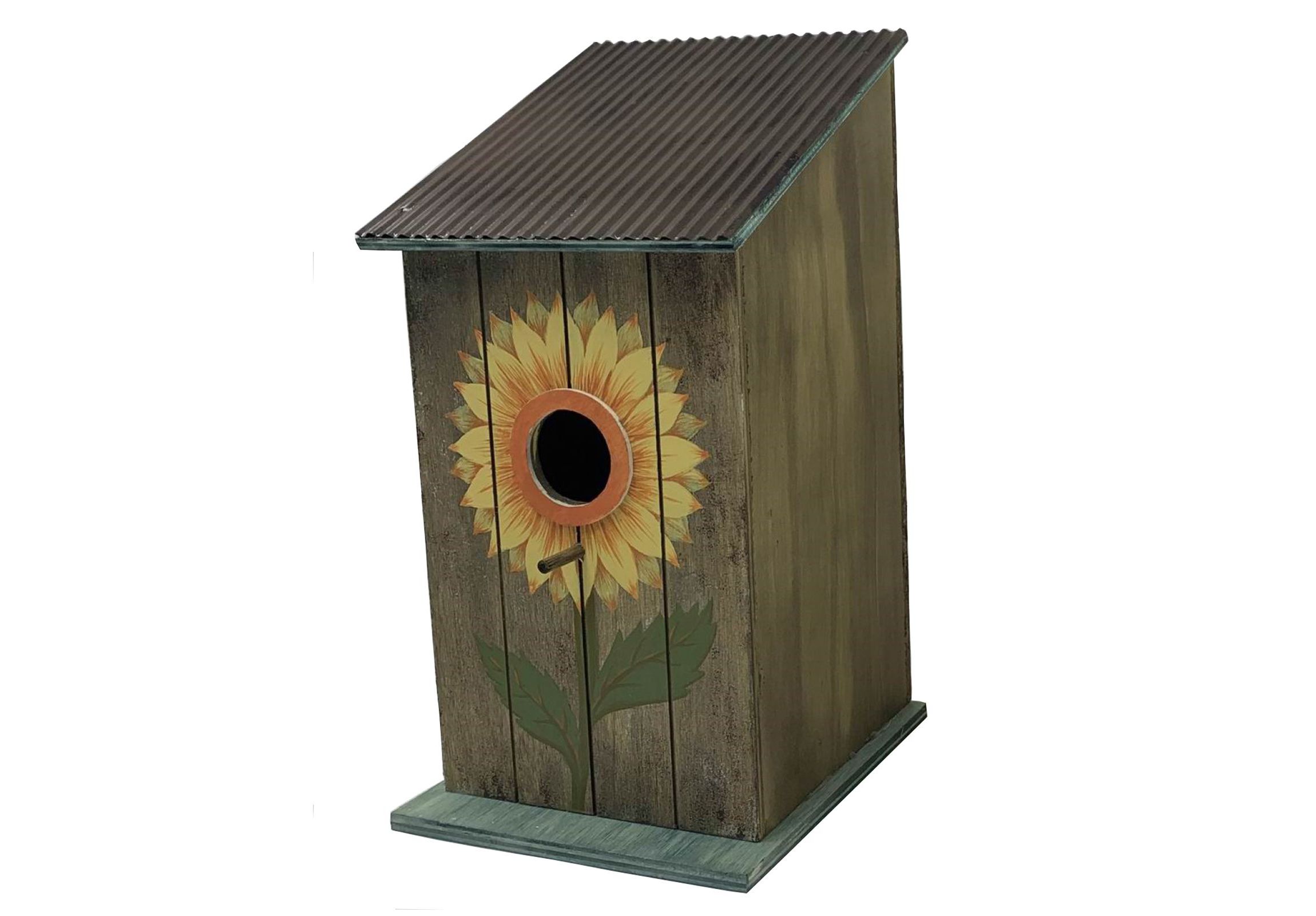 12" Sunflower Bird House