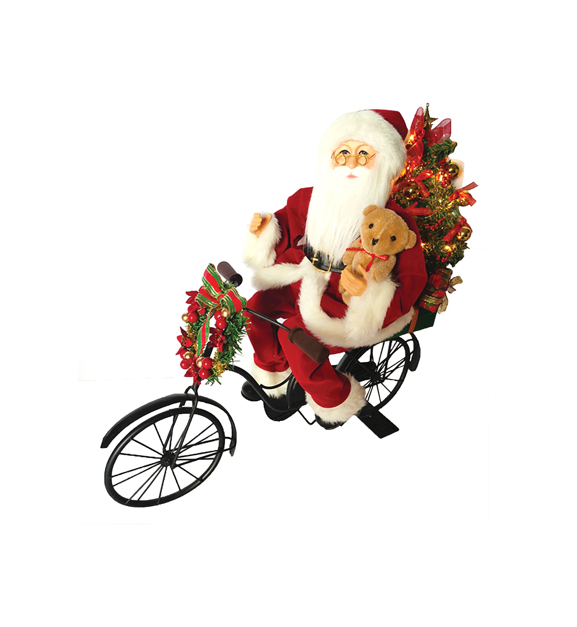 Red Santa on Bike LED