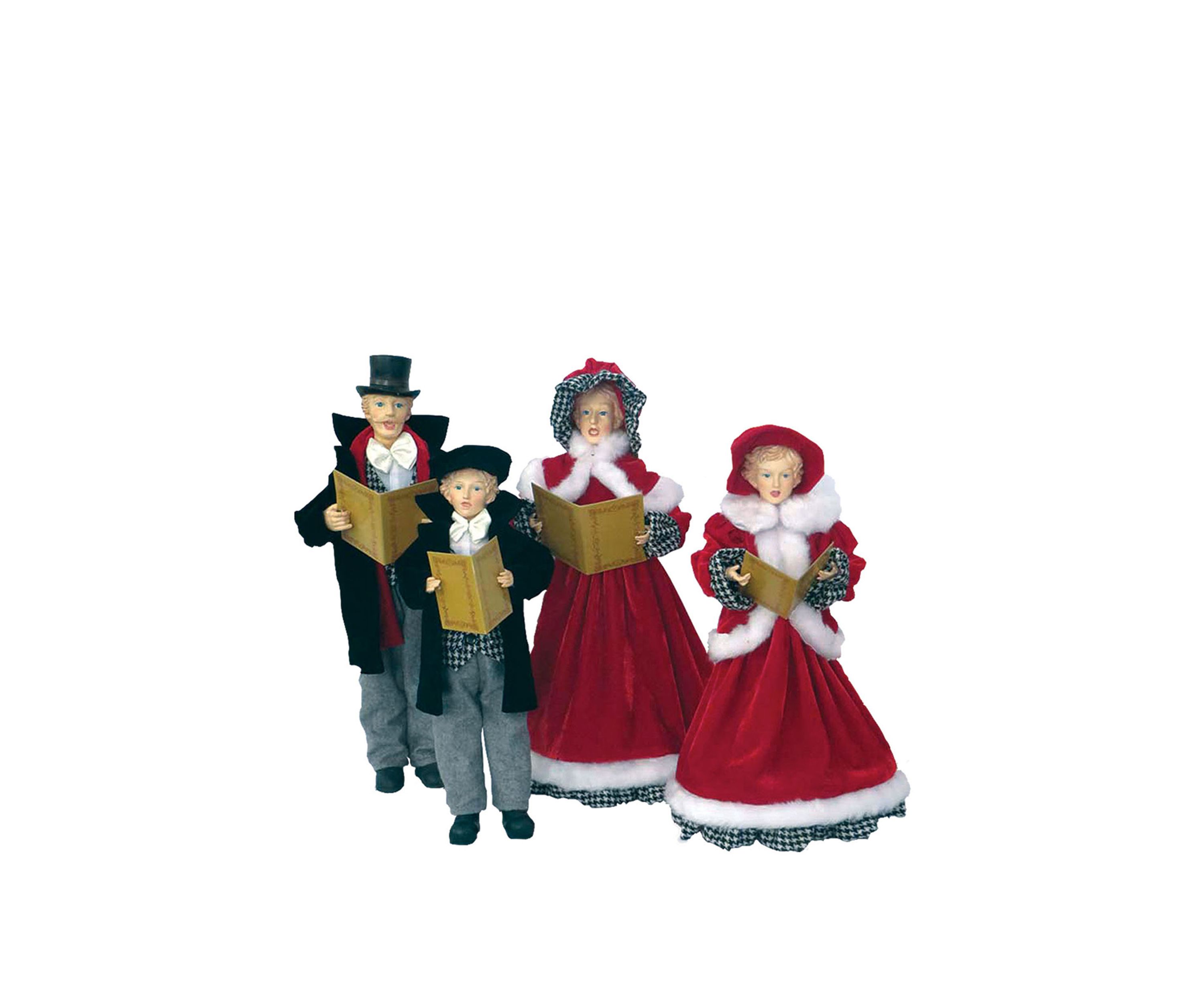 Set of 4 15 inch Carolers