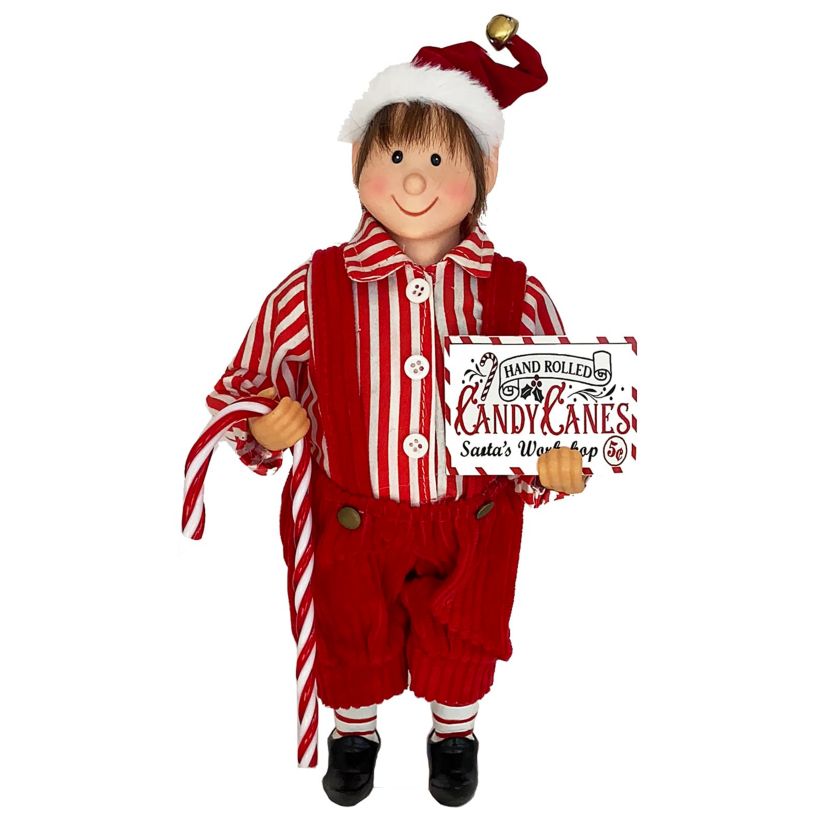12 inch Candy Cane Elf