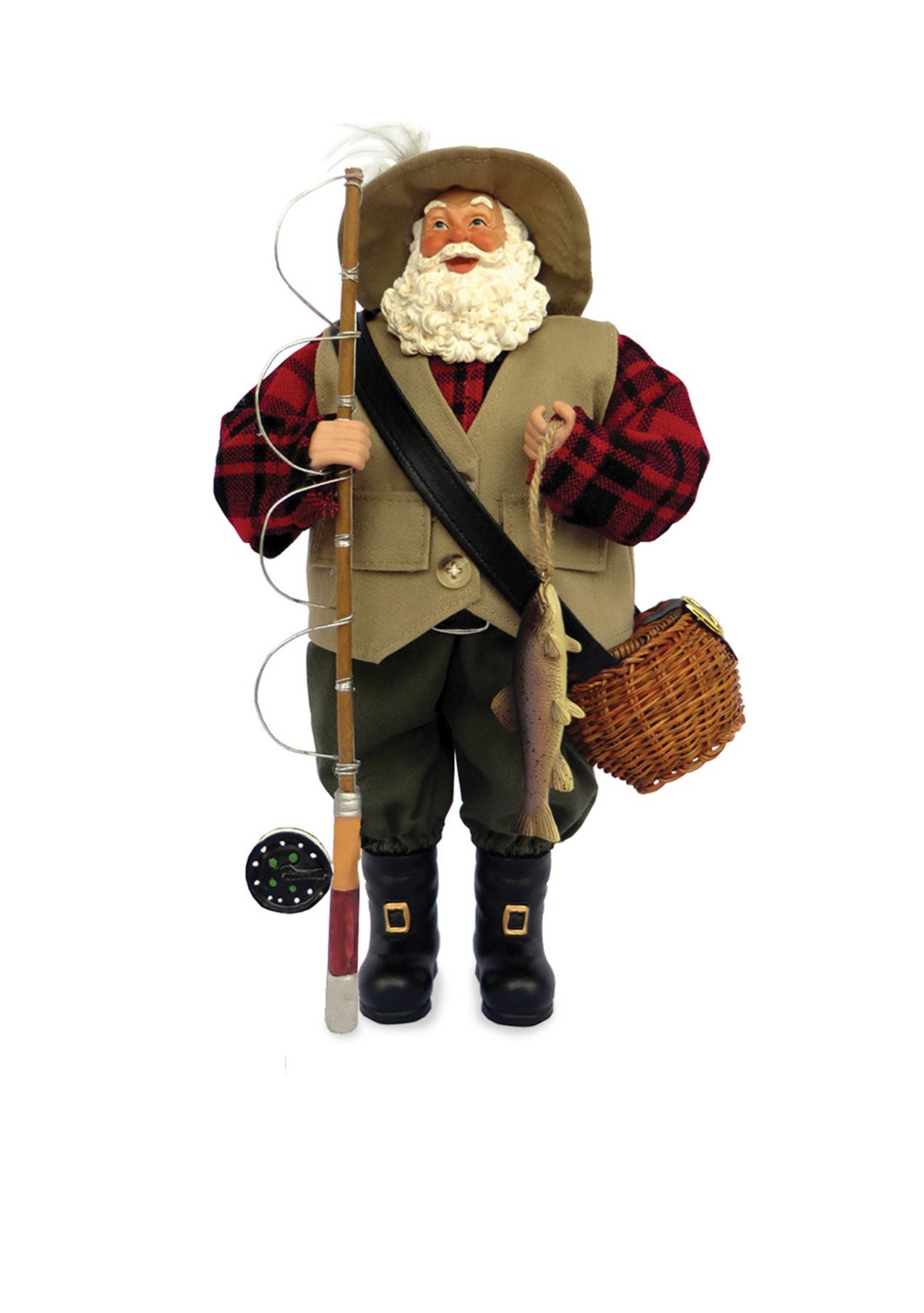 12-in. Fly Fishing Santa