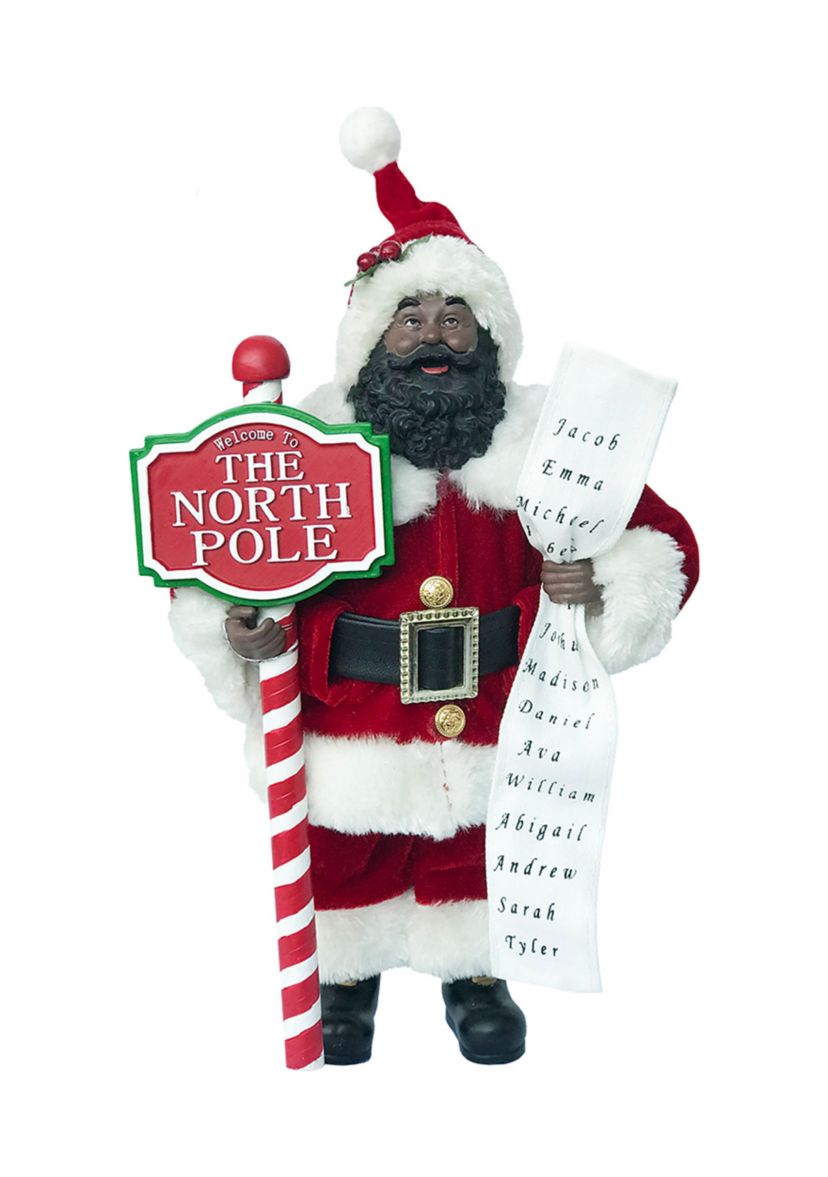 12 Inch Black North Pole Claus