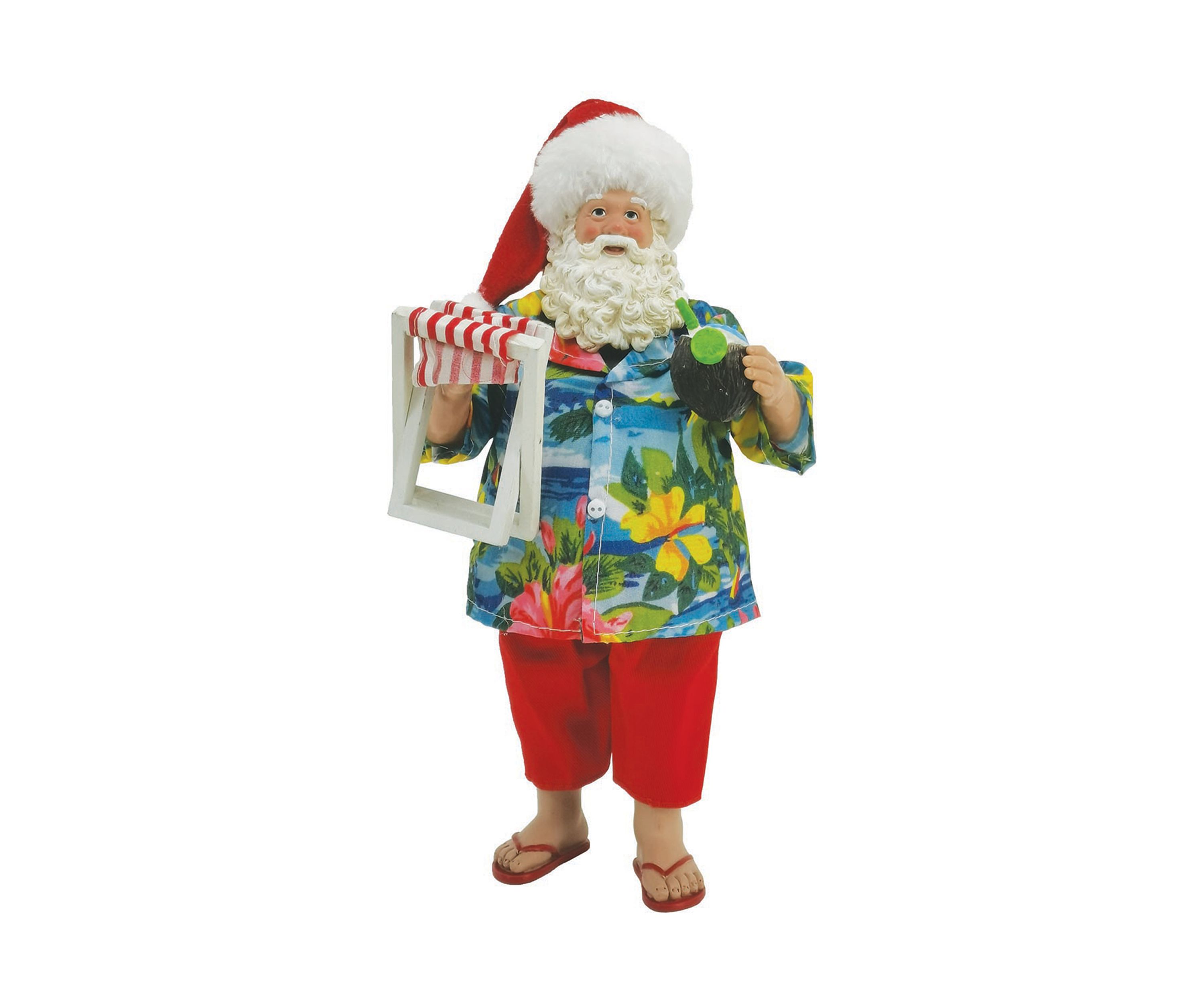 12 Inch Santa and His Beach Chair