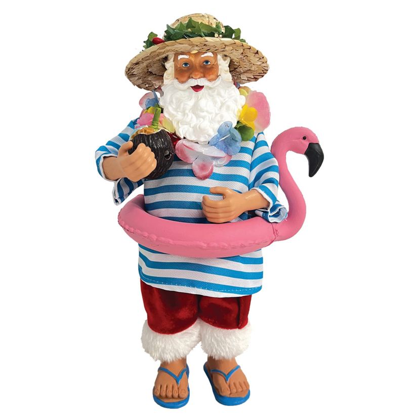 10 inch Swimming Santa