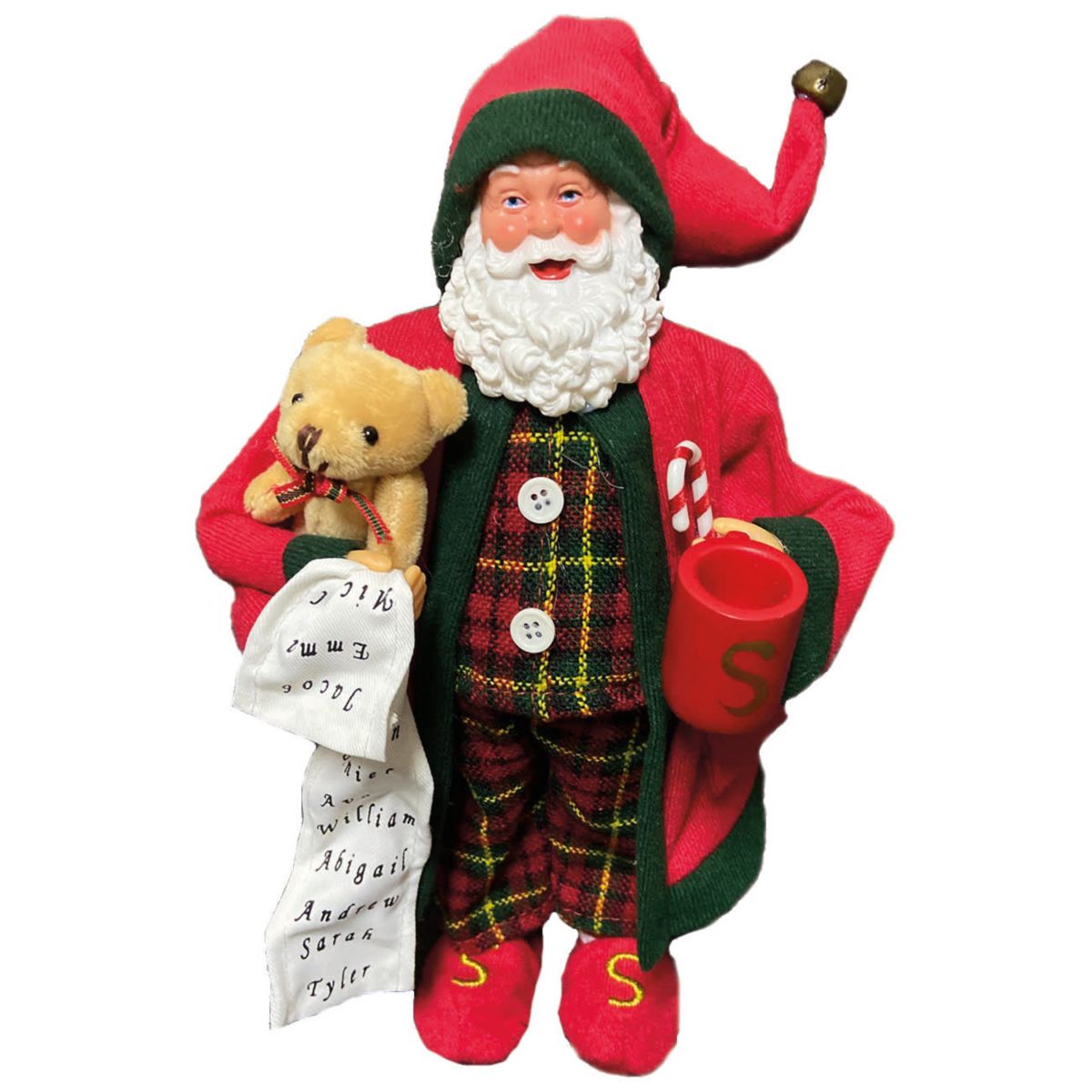 12 Inch PJ Checking His List Claus