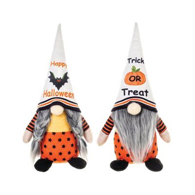11 inch Trick or Treat Gnomes, Set of 2