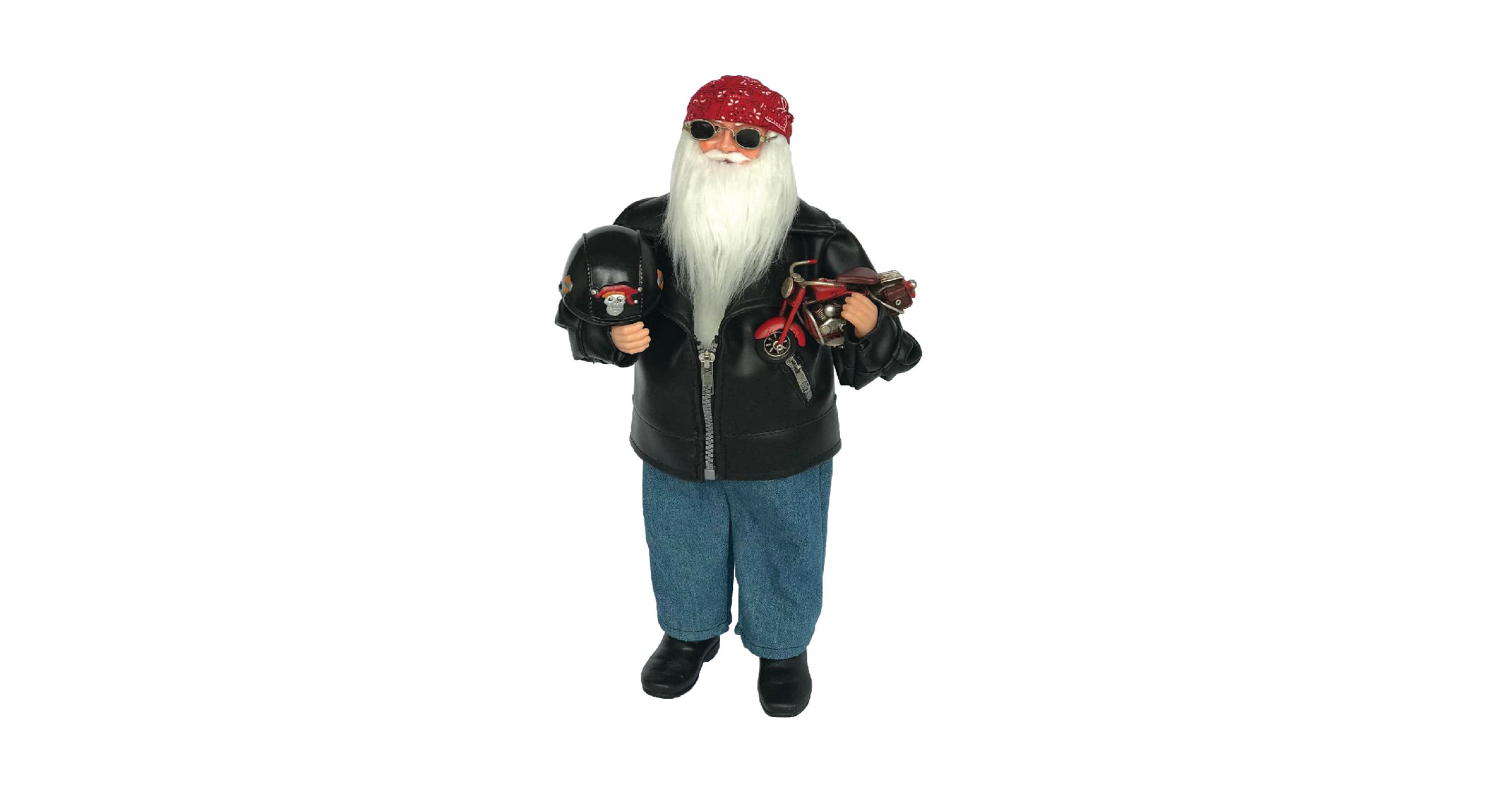 18 inch Biker Claus