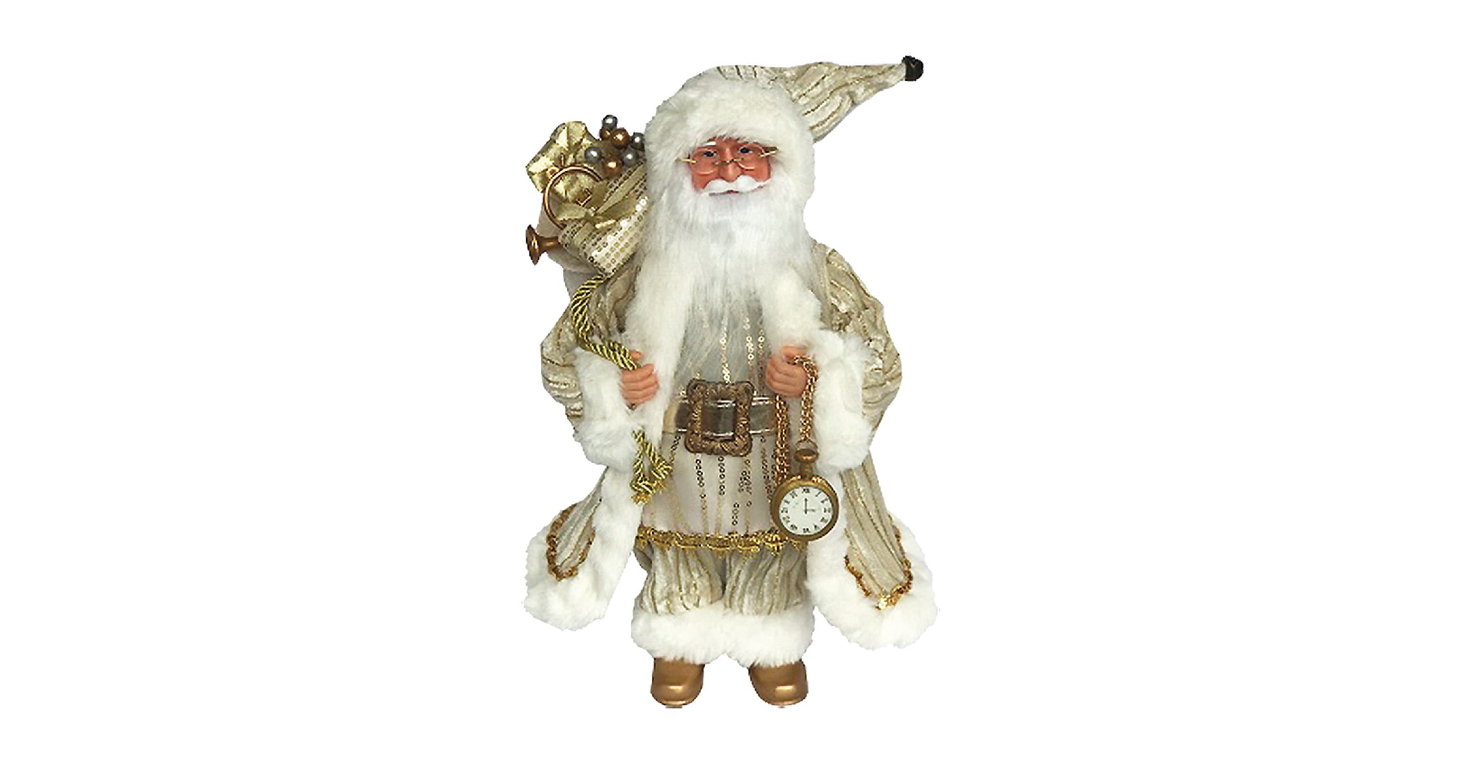 15 inch Trimmed in Gold Claus