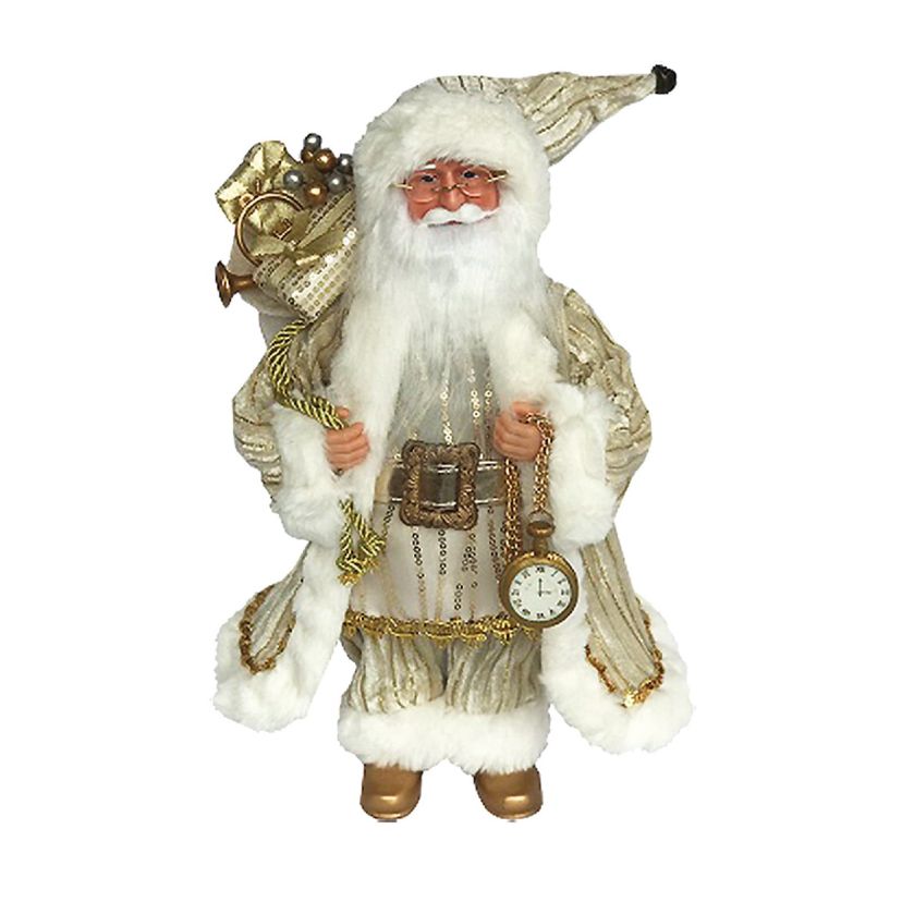 15 inch Trimmed in Gold Claus