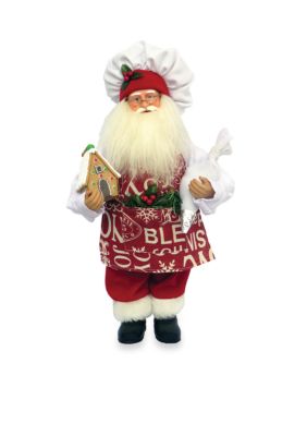 15-inch Gingerbread House Santa