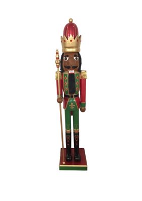 60 Inch Black Bejeweled King Nutcracker