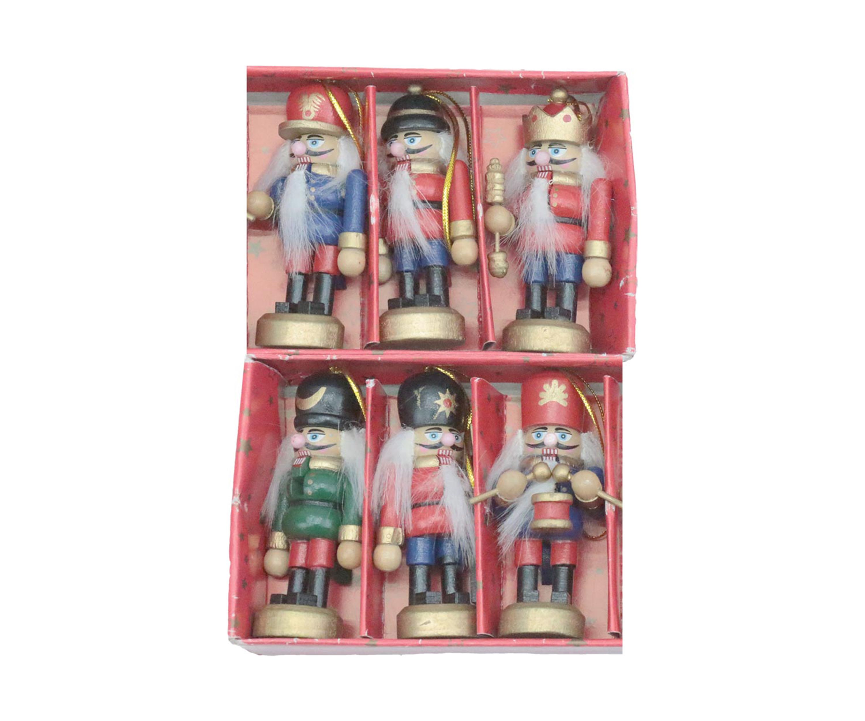 3.25 Inch Nutcracker Ornaments - Set of 6