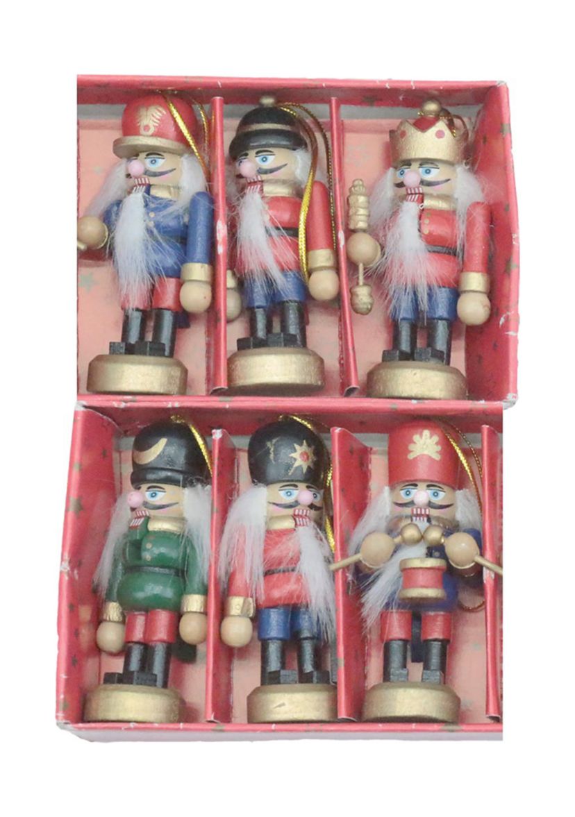 3.25 Inch Nutcracker Ornaments - Set of 6