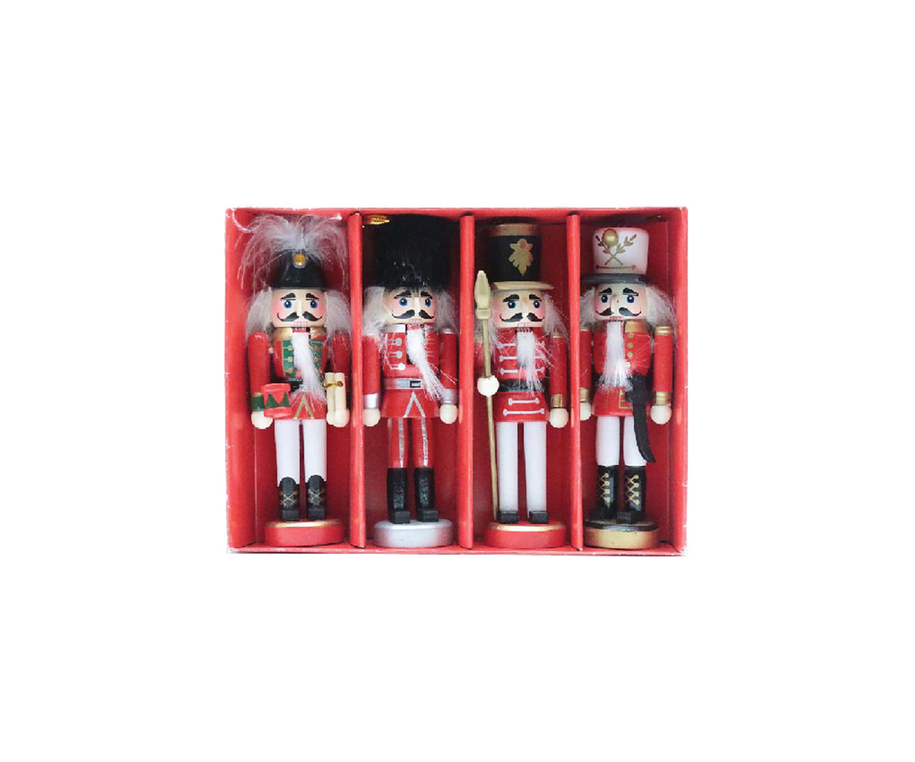 5 Inch Nutcracker Ornaments - Set of 4 