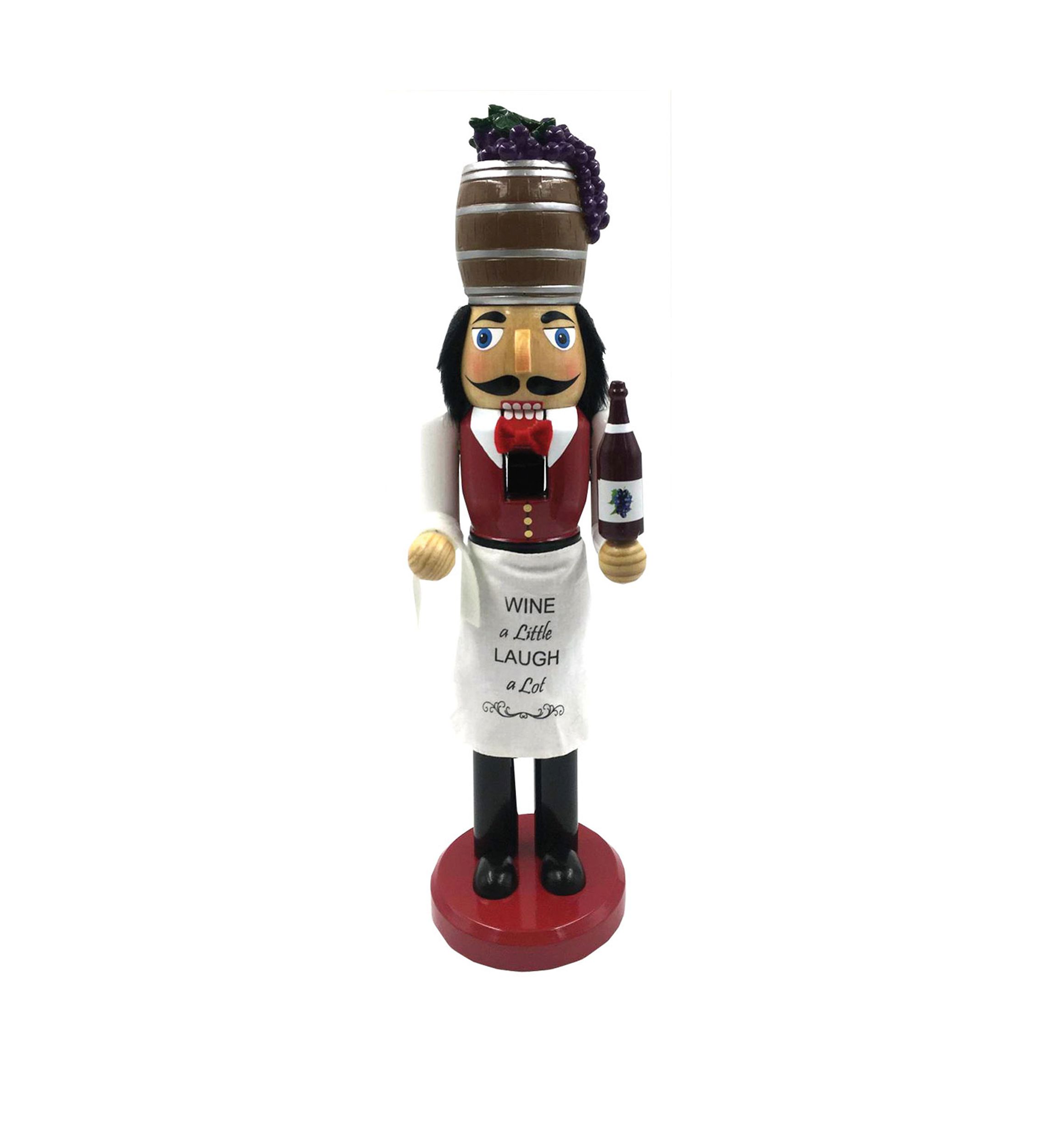 14 Inch Wine Steward Nutcracker