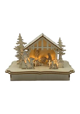 5.4 Inch Lighted Nativity Scene