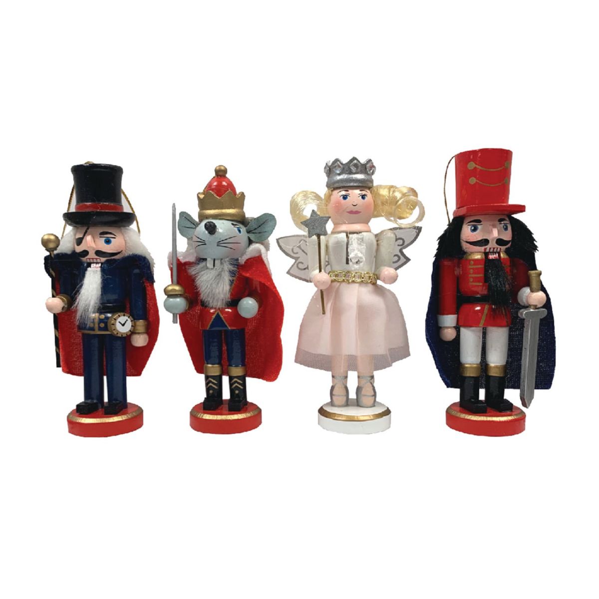 5 inch Nutcracker Suite Ornaments, Set of 4