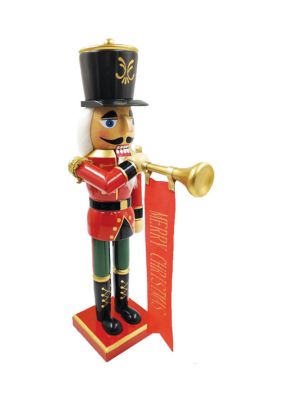 14 Inch Bugling Merry Christmas Nutcracker