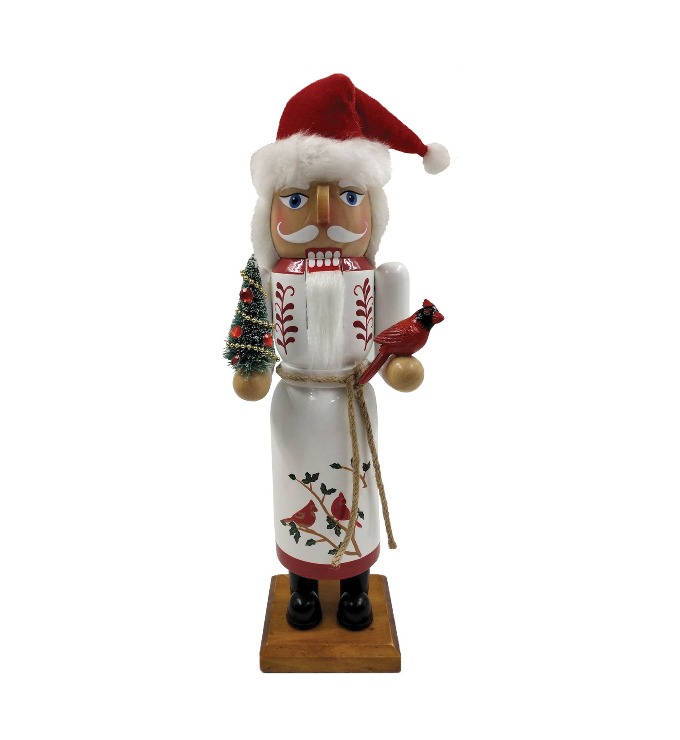 14 Inch Cardinal Claus Nutcracker
