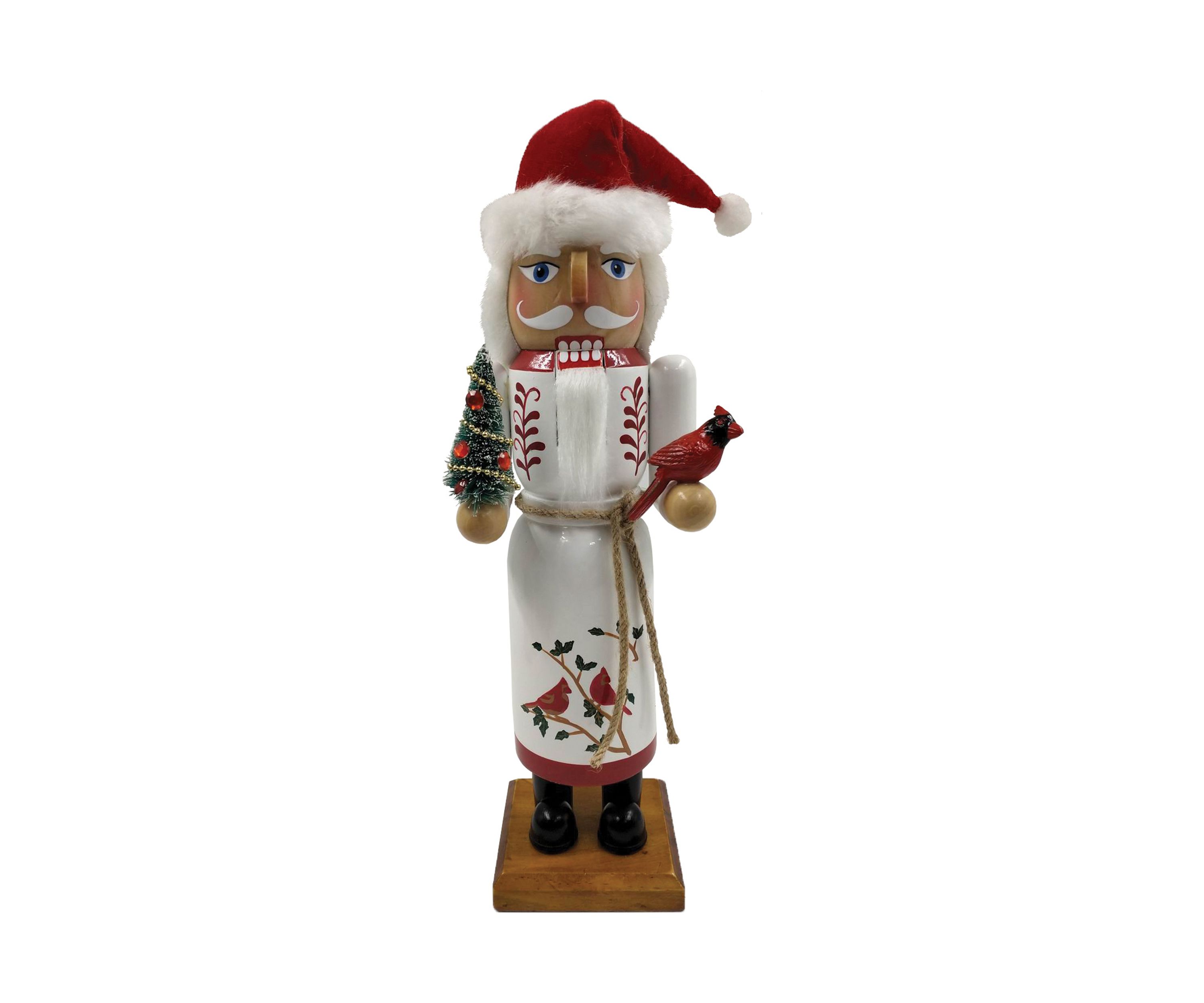 14 Inch Cardinal Claus Nutcracker