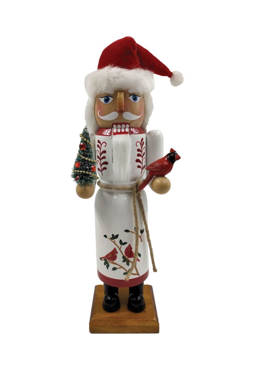 14 Inch Cardinal Claus Nutcracker