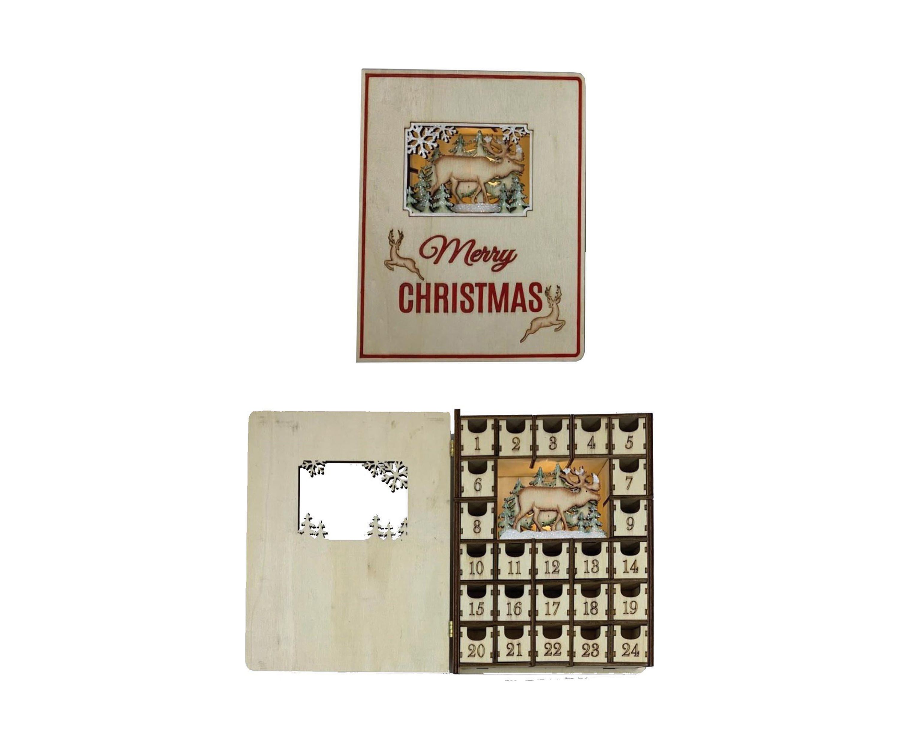9 Inch Merry Christmas Advent Book