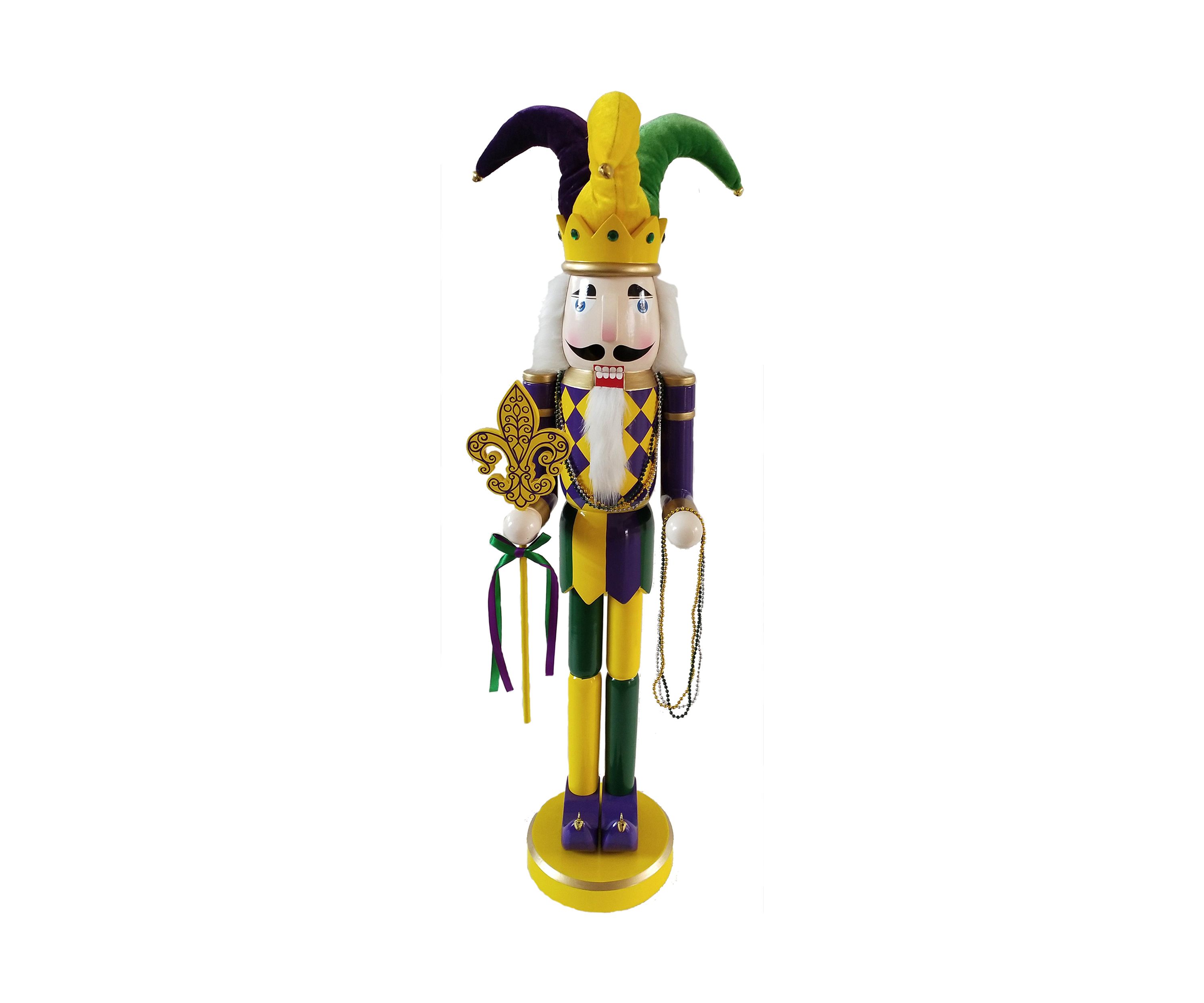 36 Inch Mardi Gras Nutcracker