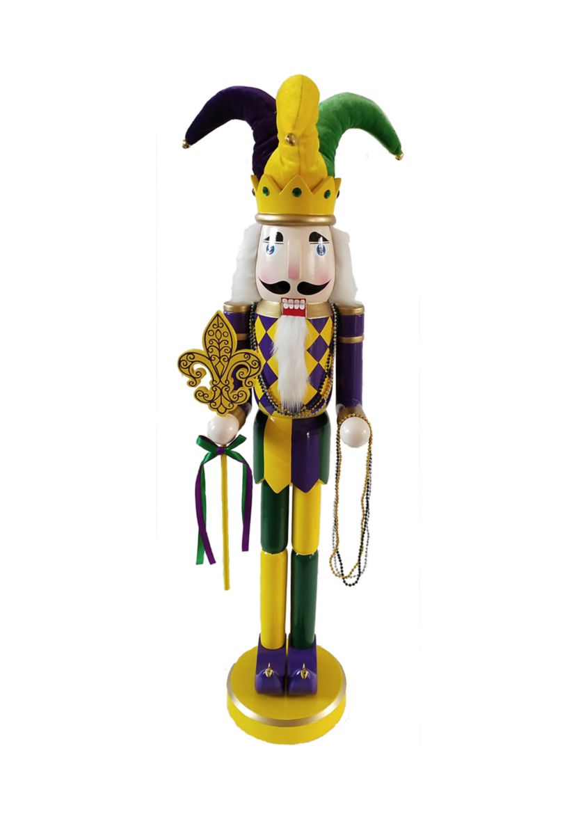 36 Inch Mardi Gras Nutcracker