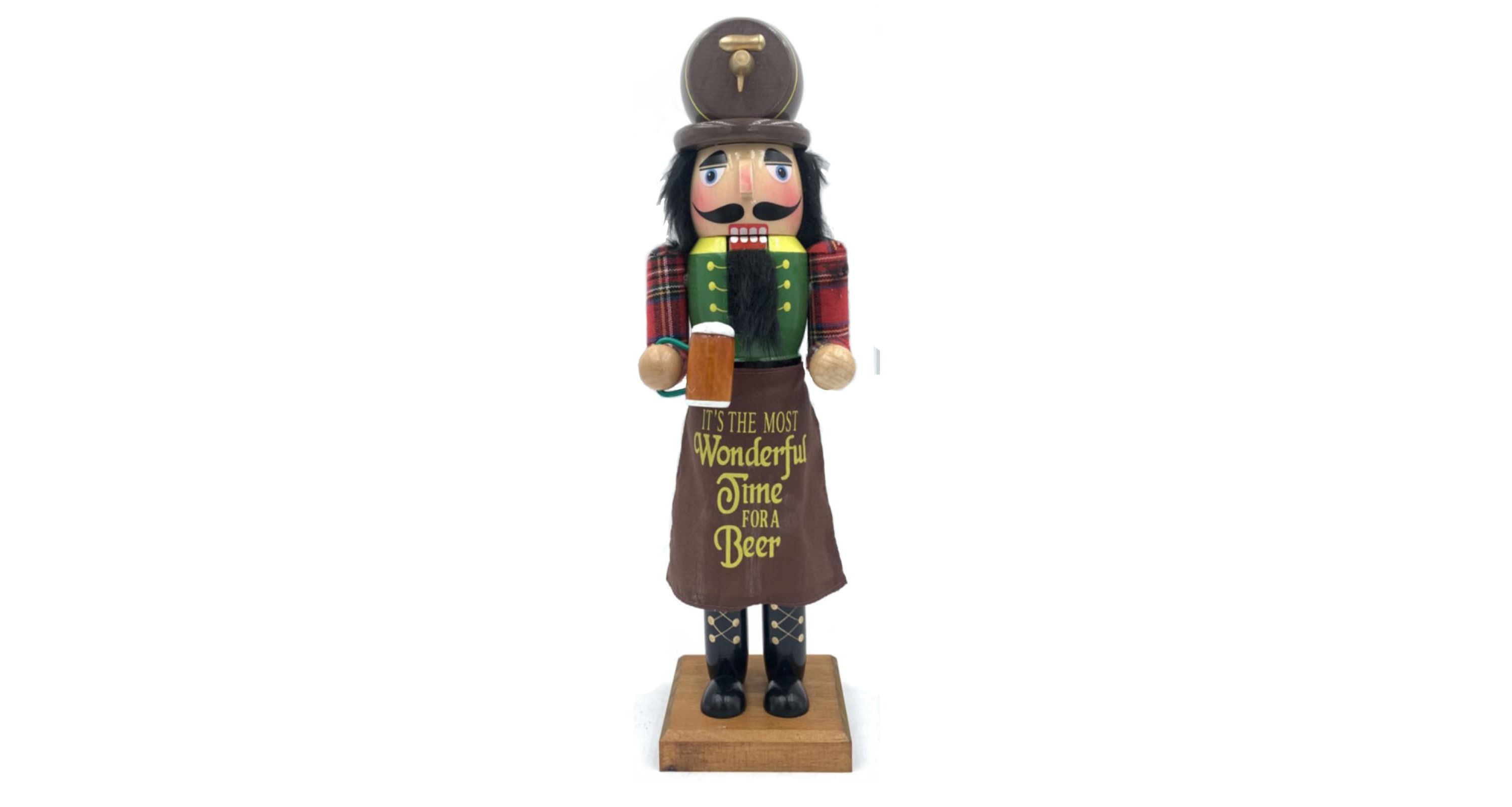 14 inch Wonderful Time for Beer Nutcracker