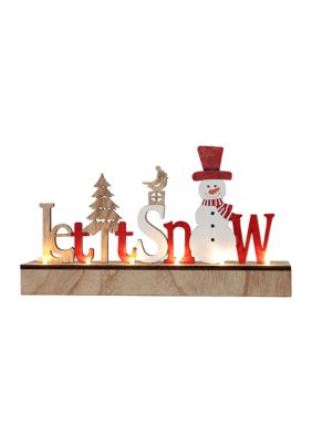 Santa's Workshop Let it Snow LED