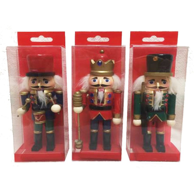 6 inch Traditional Nutcrackers, Set of 3