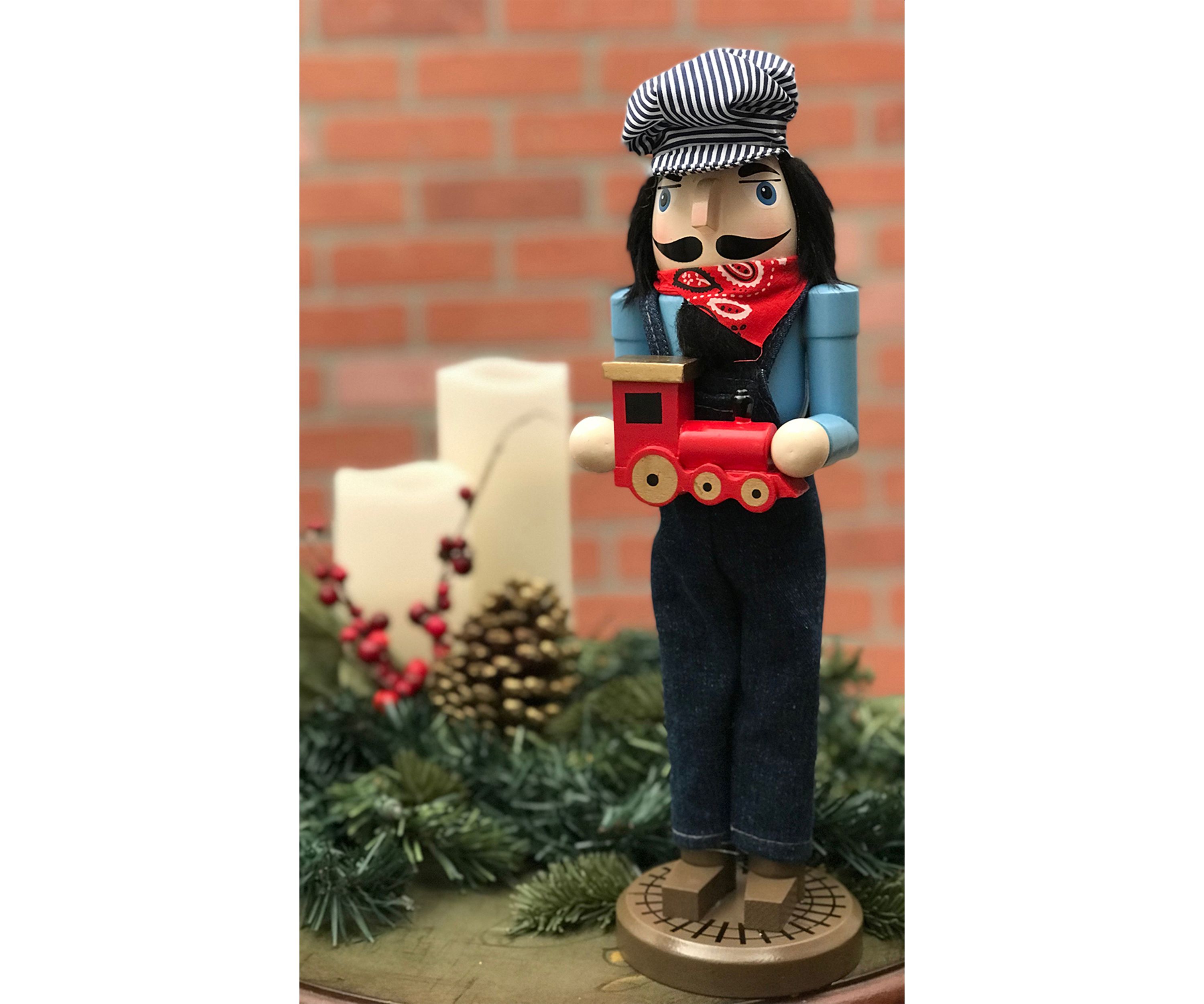 14" Train Conductor Nutcracker